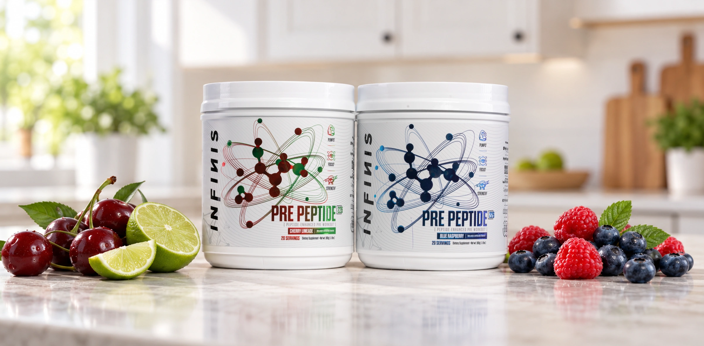 INFINIS PRE Peptide flavor collection visual